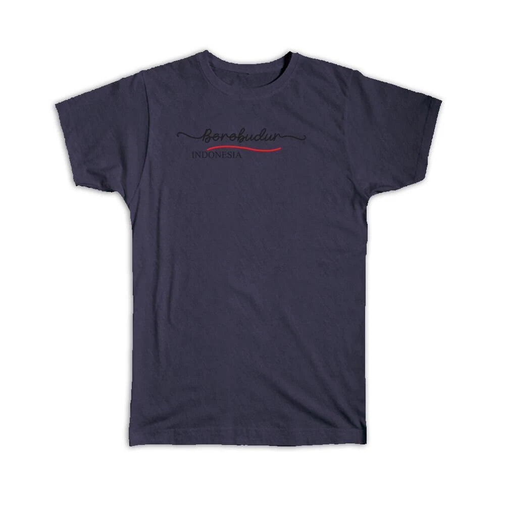 Gift T-Shirt : Borobudur Indonesia Minimalist