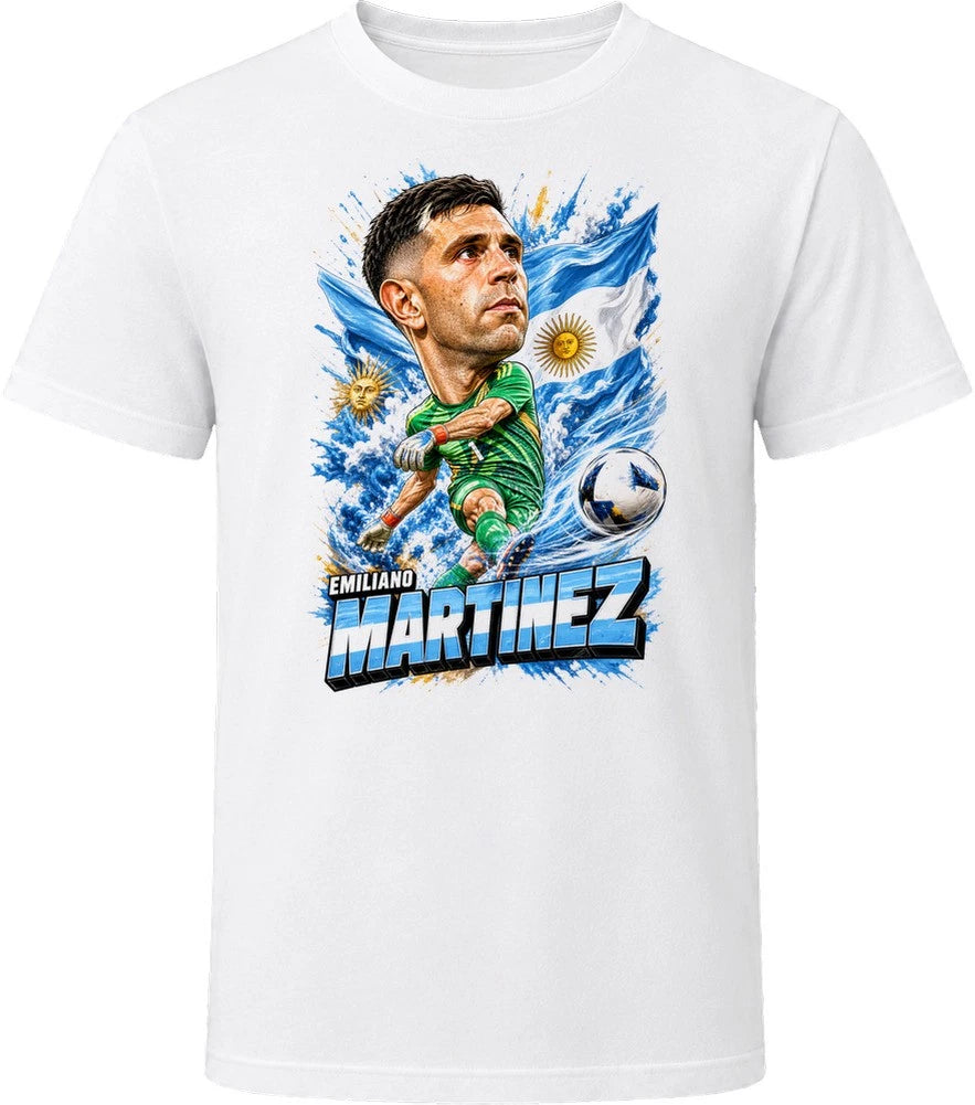 Emiliano Martinez Argentina Soccer Caricature 2026 World Cup T Shirt