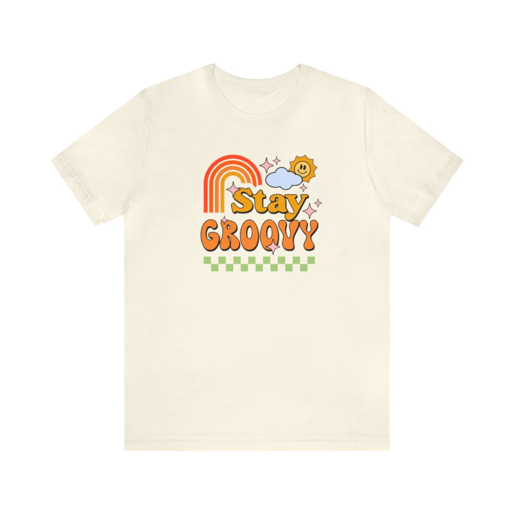 Groovy Boho Hippie Tee Rainbow Sunshine Shirt Graphic Tee