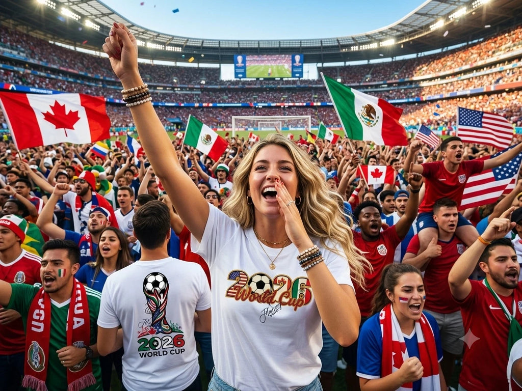 United 2026 World Cup Soccer Fan T-Shirt, USA, Canada, Mexico Football Tee