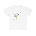 Introverted But Willing To Discuss Snakes Unisex Heavy Cotton Tee