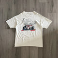 Vintage Mercedes Benz Shirt Mens XL White 90s Racing Formula 1 Retro Faded USA