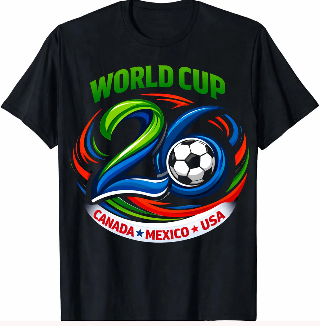 World Cup 2026 Soccer Shirt USA Mexico Canada Fan Tee Football Gift Unisex Fit