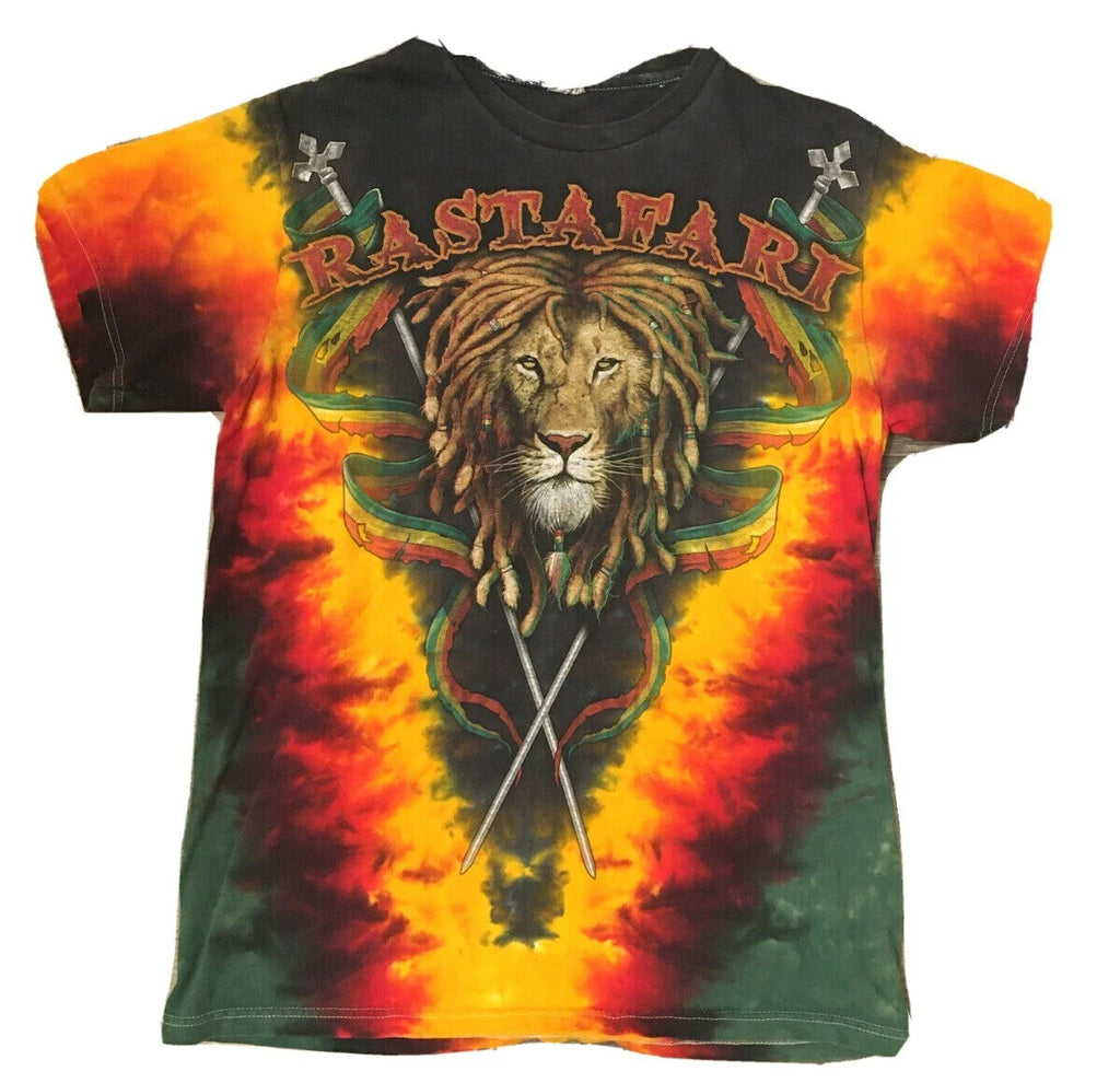 Rastafari shirt Tye Dye shirt Grateful Dead Phish Jam Band Hippy Boho Tye Dye M