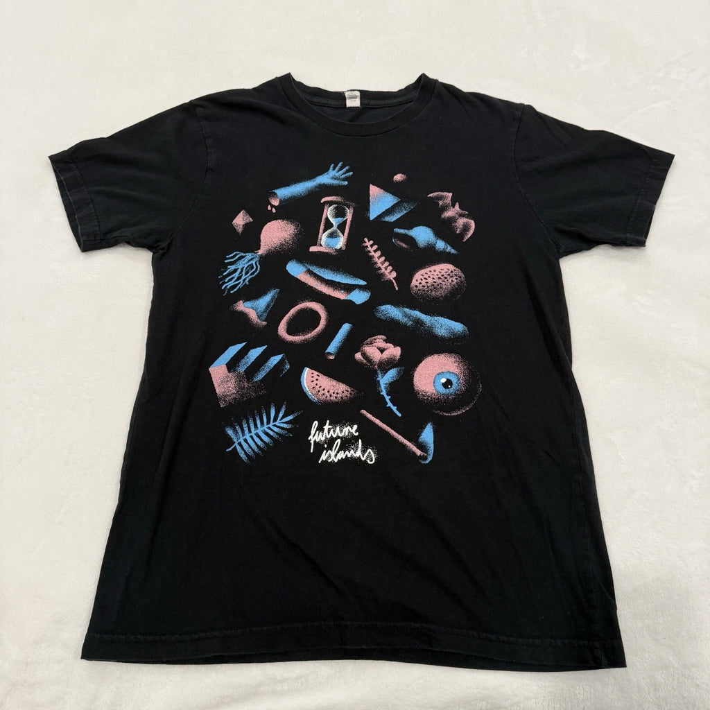 Future Islands Abstract Art Synth Pop Music Concert Band T-Shirt Size M USA Made