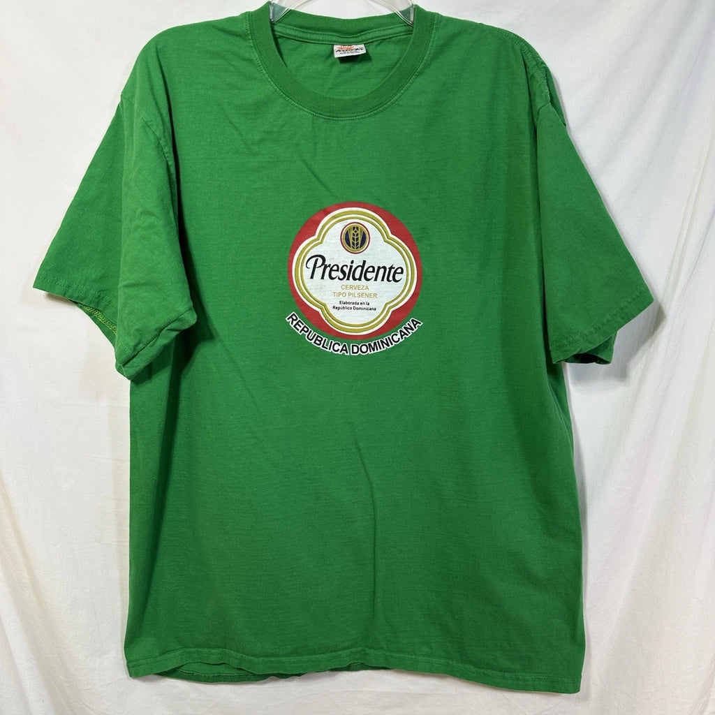 Presidente Cerveza Tipo Pilsener Dominican Republic Beer Tee XXL T-Shirt WBC 2XL