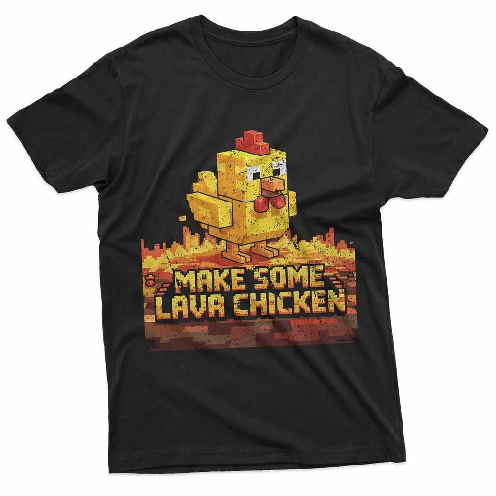 Make Some Lava Chicken Pixel Art T-Shirt