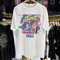 90s Get Cherryfied Cherry COKe X Sega Faded T-Shirt White M