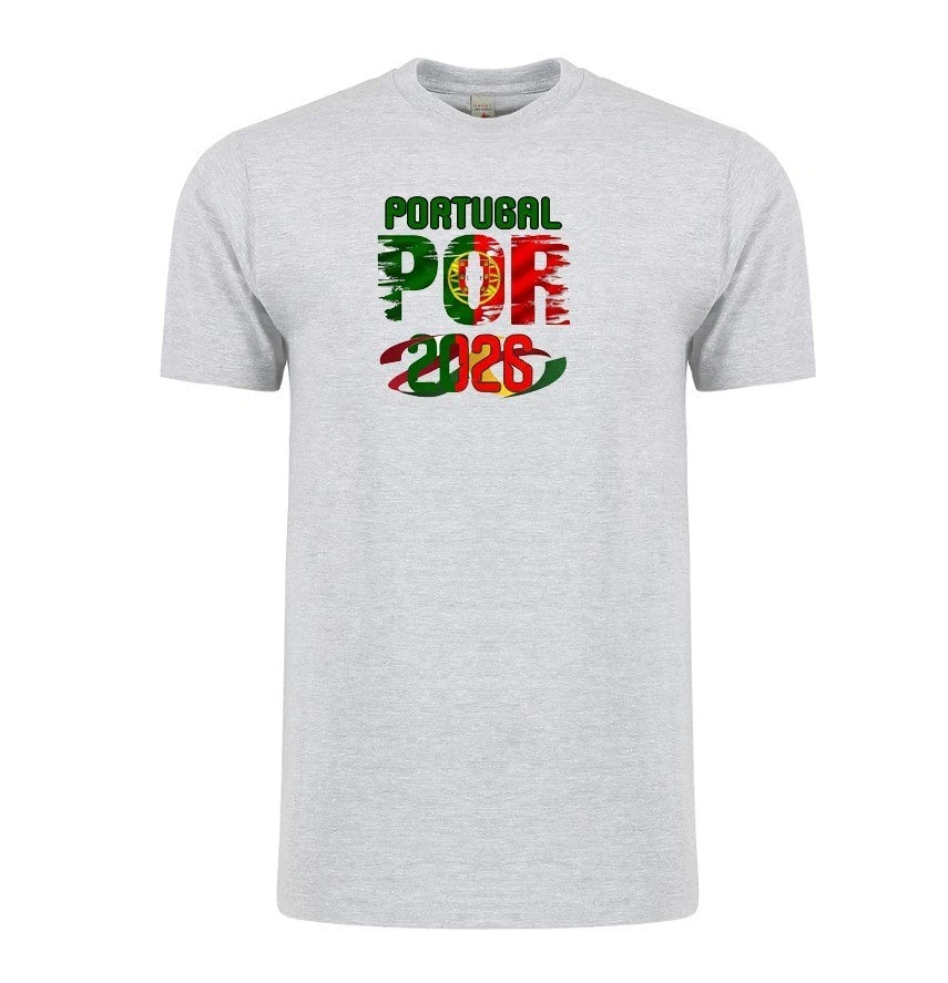 Portugal Soccer Country Flag T-Shirt World Cup 2026 Adult Unisex Football Tee
