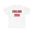 England 2026 T-Shirt | World Cup Football Soccer Tee Cotton