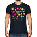 I Hass Du Alle Hippie Blumen Herren T-Shirt Geschenk Lustig Bunt
