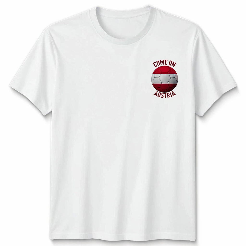 Come On Austria Football Unisex Kids T-Shirt Country Pride Soccer Tee #WC