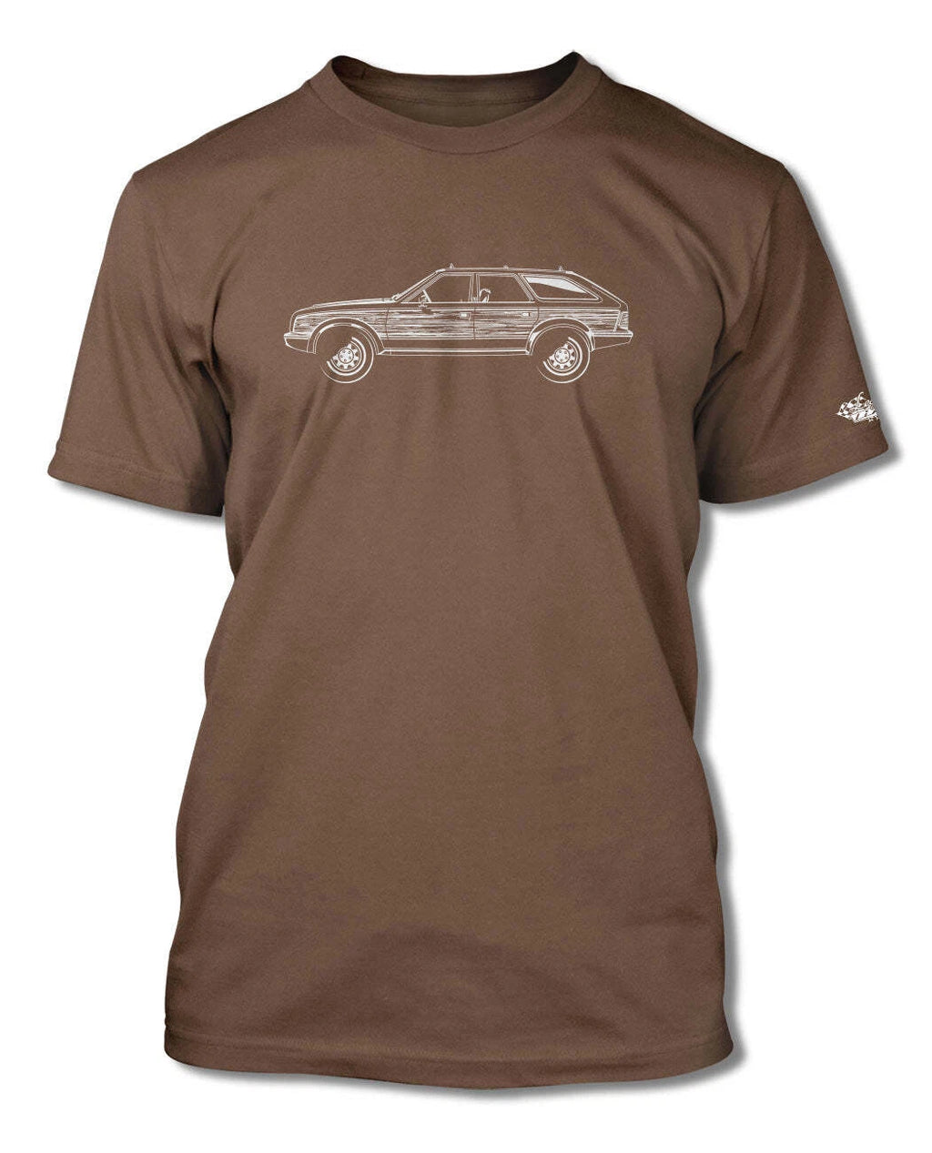1980 – 1988 AMC Eagle Station Wagon T-Shirt - Men - Side View - American Cotton