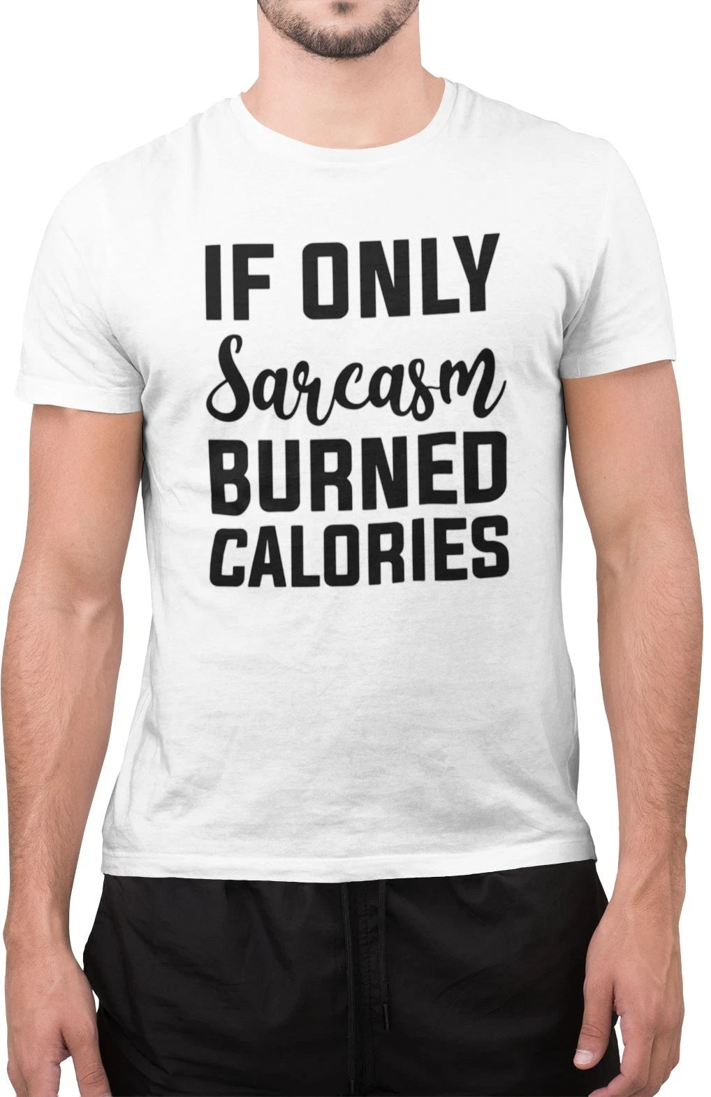 Funny If Only Sarcasm Bured Calories Sarcastic Calories Party T-Shirt