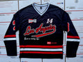 VTG 90’s Romwe Los Angeles #23 CHICAGO Sports Racing Hockey Jersey L/S T-Shirt L