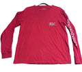Vineyard Vines Shirt Red Men’s Small Football Whale Long Sleeves