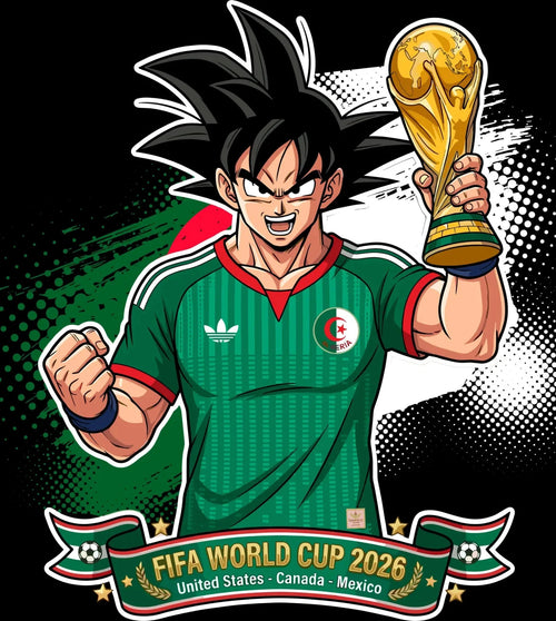 algeria World Cup Football DTF Iron On Heat Transfer Unisex Soccer T shirt