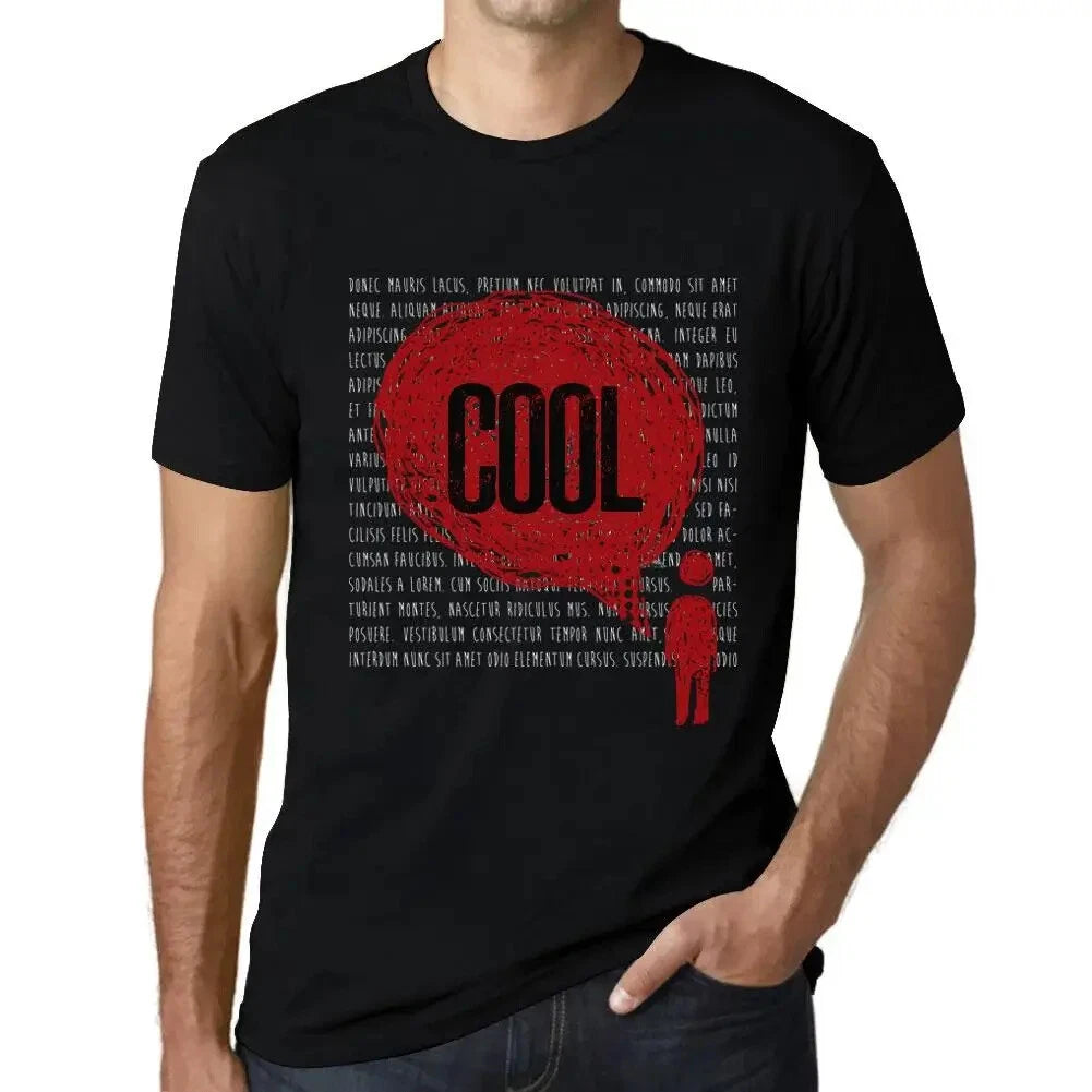Mens Cool Thoughts Print T-Shirt - Cool Thoughts - T-Shirt