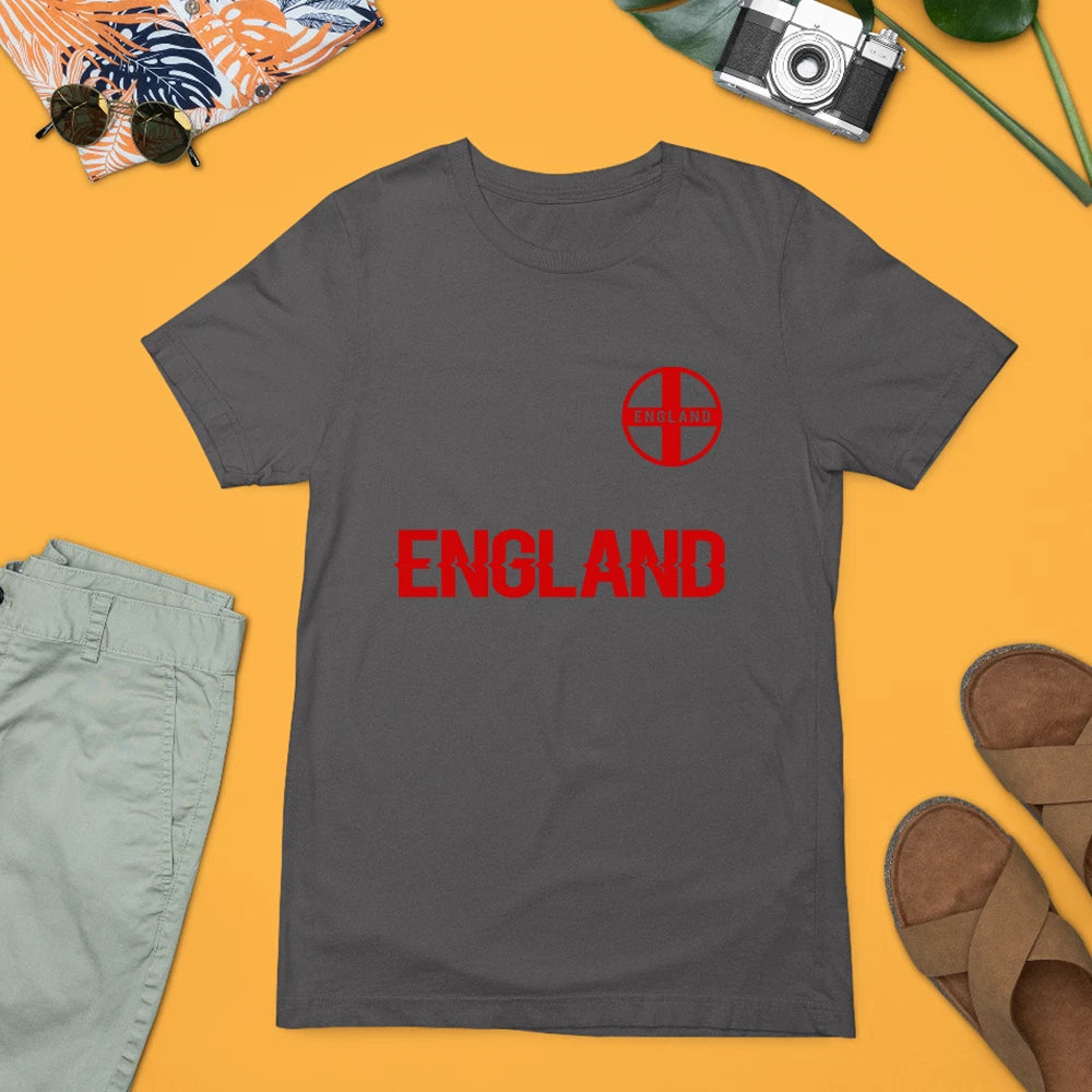 England Flag St George Cross T-Shirt Patriotic National Football Soccer Fan Gift