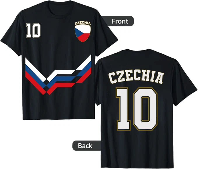 Czechia Soccer Tee, Czechia Number 10 Soccer Czech Soccer 2026 Shirt