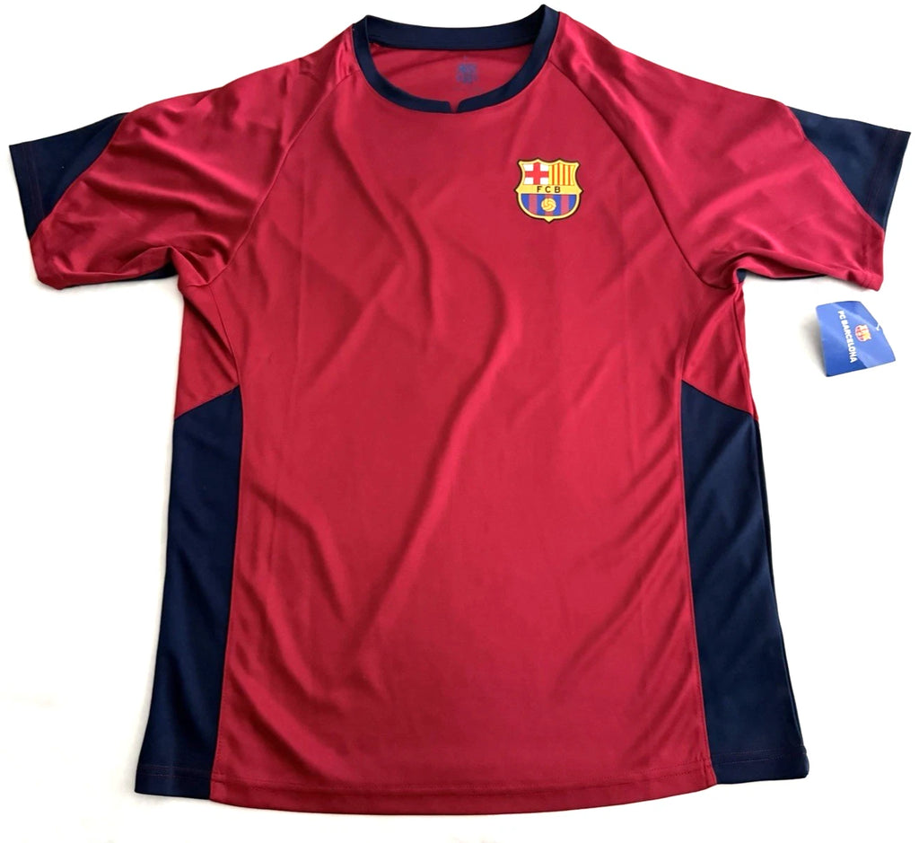 🆕 VINTAGE SOCCER JERSEY BARCELONA STYLE #FCB101PF-BG BURGUNDY SIZE LARGE NWT