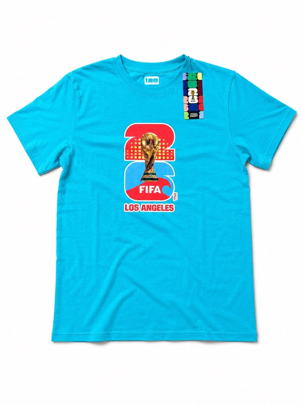 Unisex Light Blue World Cup Host City Los Angeles Trophy Tee. (XXL)* FAST SHIP*