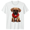 Puppy Dog Bandana Animals Puppies Mens T-Shirt Womens Tee Graphic Unisex Top