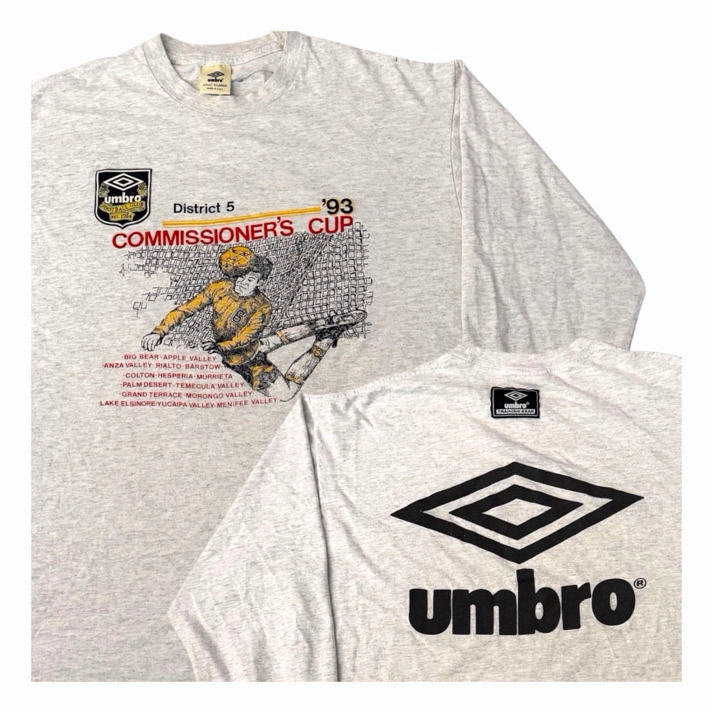Vintage Umbro T Shirt Long sleeve 1993 District 5 Commissioners Cup Rare Mens XL
