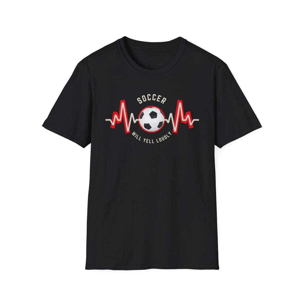 Soccer Heartbeat T-Shirt Soccer Fans, Sports Lovers, Gift for Athletes