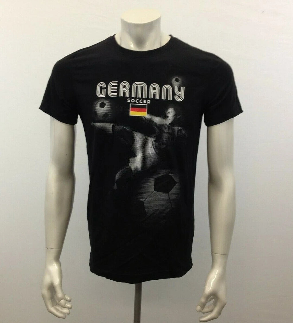 Germany Soccer Sogo Men's Medium Black Short Sleeve Graphic T Shirt