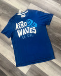 NWT Aeropostale T-shirt Royal Blue with Large Embroidered Logo Men's Size Large