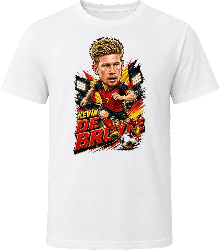Kevin De Bruyne, Belgium Caricature Soccer 2026 T Shirt