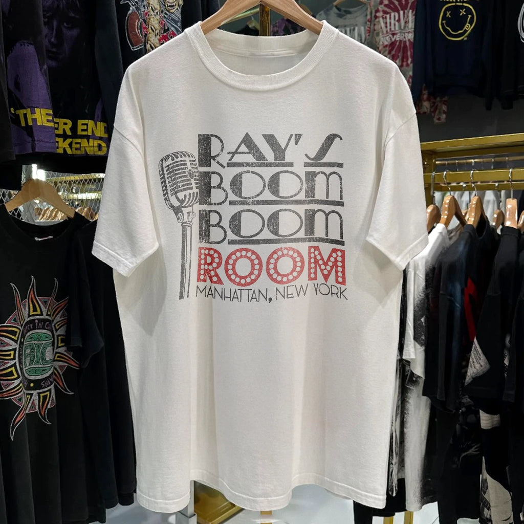 90s Boom Boom Room NY Aged T-Shirt White M