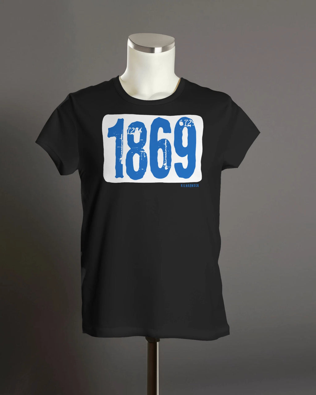 KILMARNOCK 1869 T Shirt | Founded | Organic Unisex | Grunge