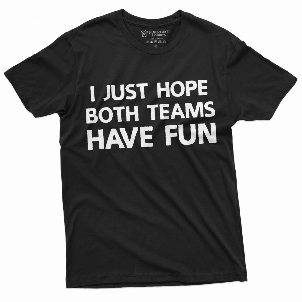 Sports Football Soccer Baseball T-shirt Both teams have fun Mens Unisex Tee