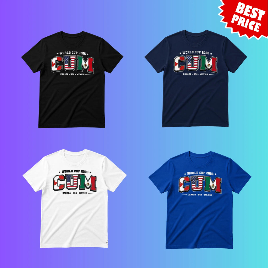 Soccer 2026 Shirt North America Canada USA Mexico Fan Graphic Tee Gift S-5XL