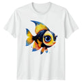 Cute Watercolor Tropical Fish T-Shirt Aquatic Wildlife Gift For Him And Her