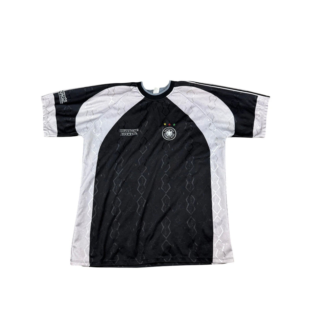 Vintage Deutschland German Soccer Jersey Black Football Shirt Mens Size XL