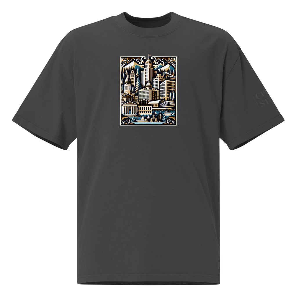 Oversized faded t-shirt (WASHINGTON)