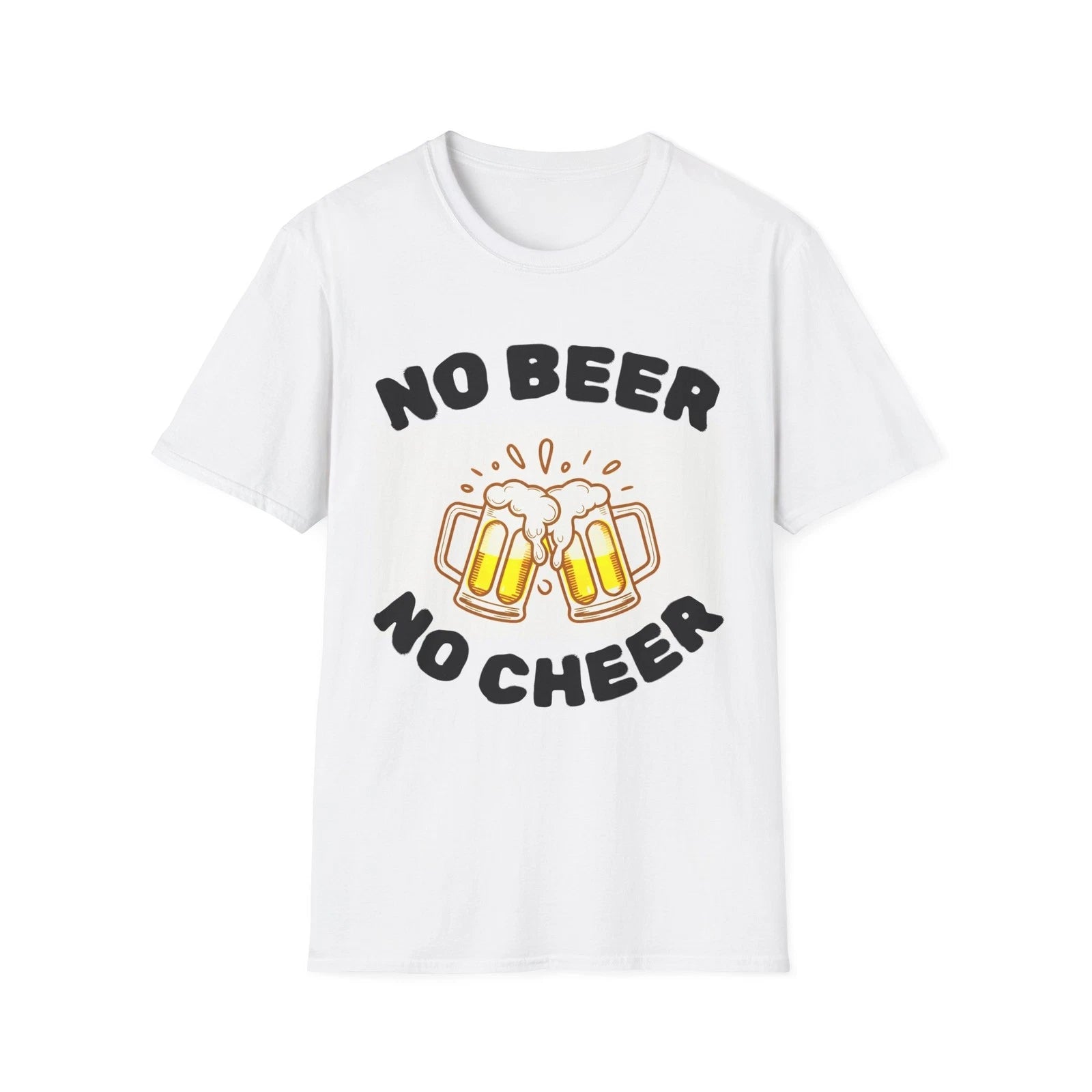 Funny No Beer No Cheer Unisex T-Shirt, Drinking Party Tee, Alcohol Lover Gift,