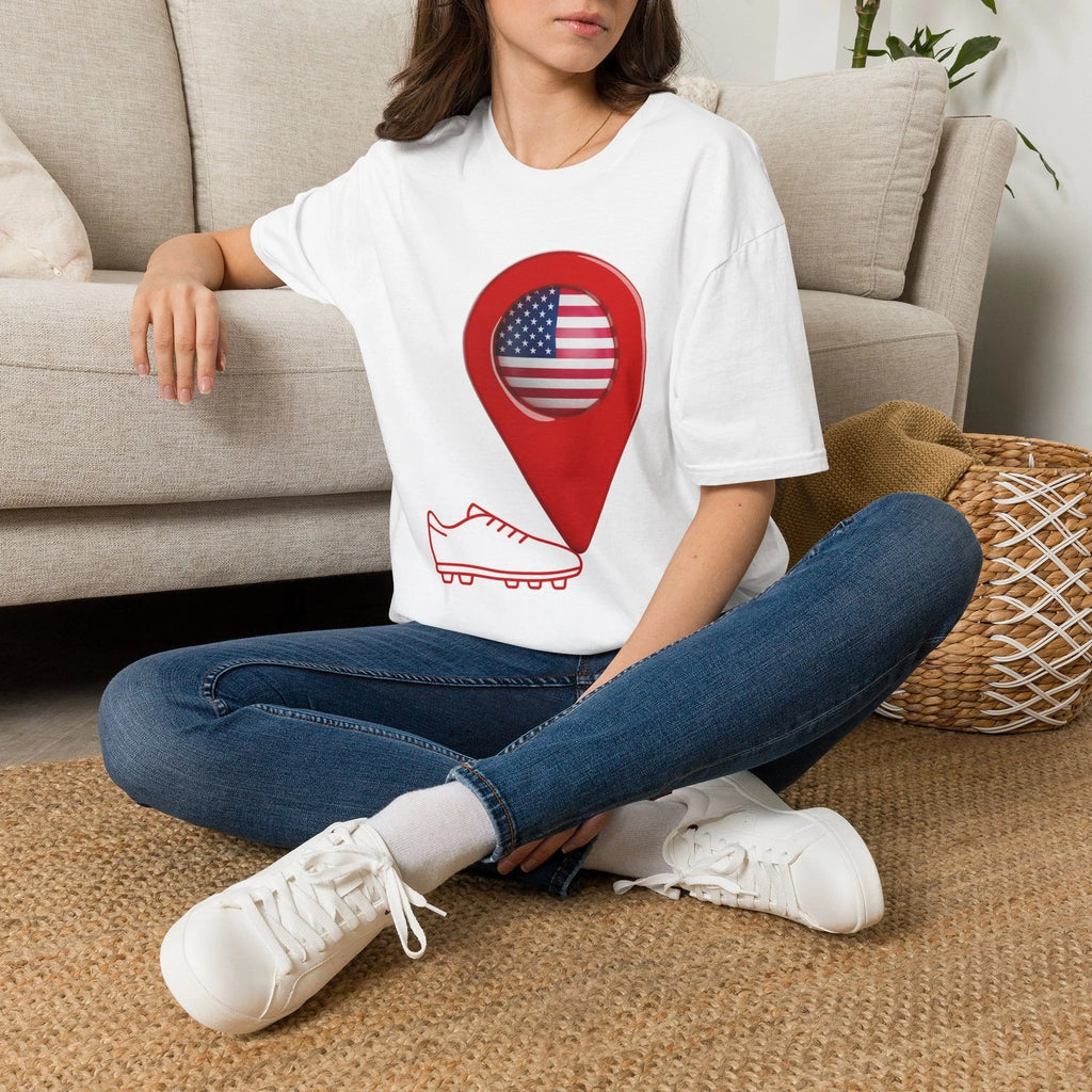 US Soccer Pride Kick T-Shirt | Soccer Mom Dad Fan Tee