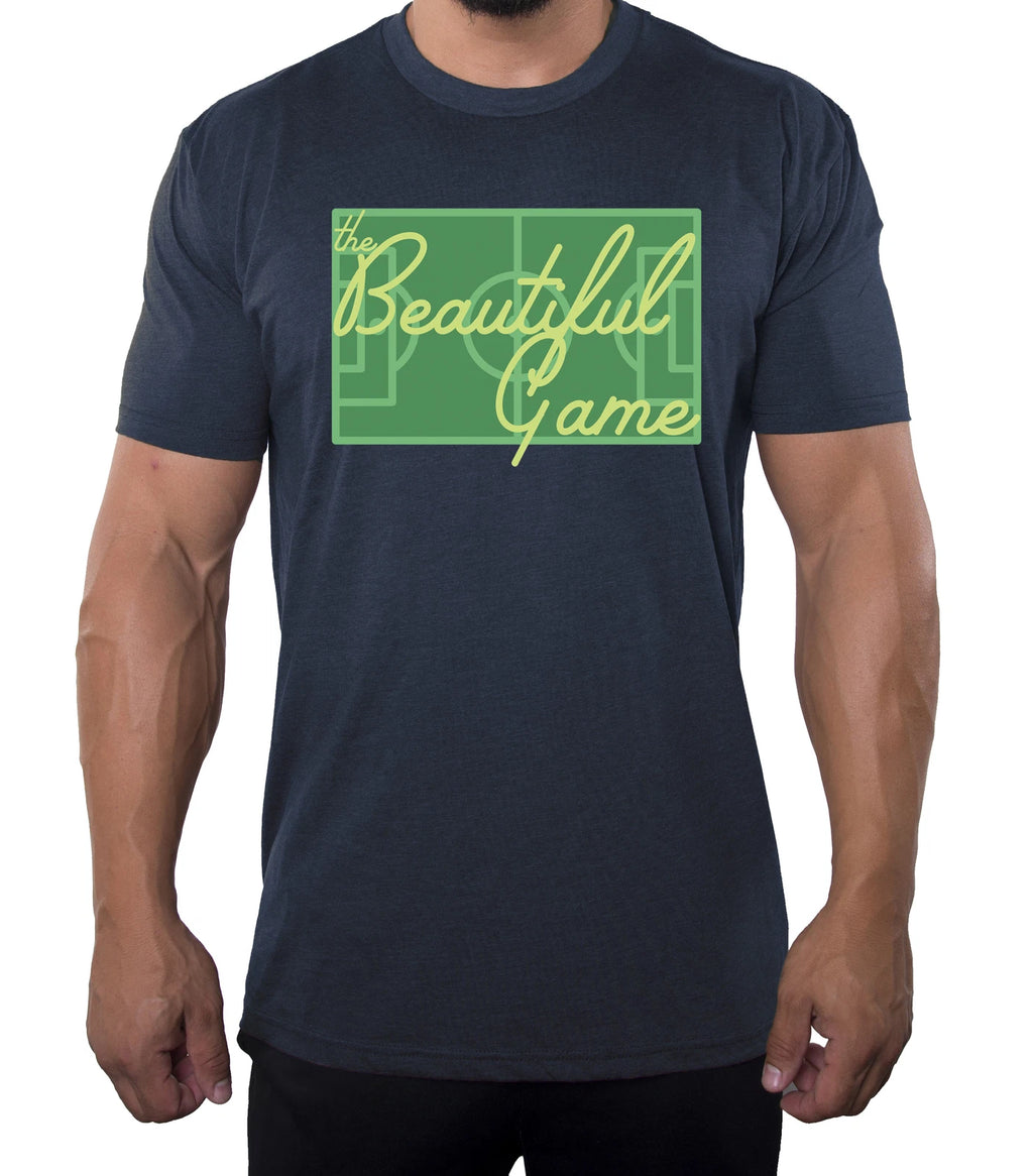 The Beautiful Game Men's Soccer Shirts, Graphic T-shirts, soccer pitch shirt