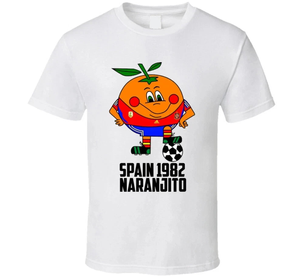 Naranjito 1982 Spain World Cup Soccer Mascot Fan T Shirt