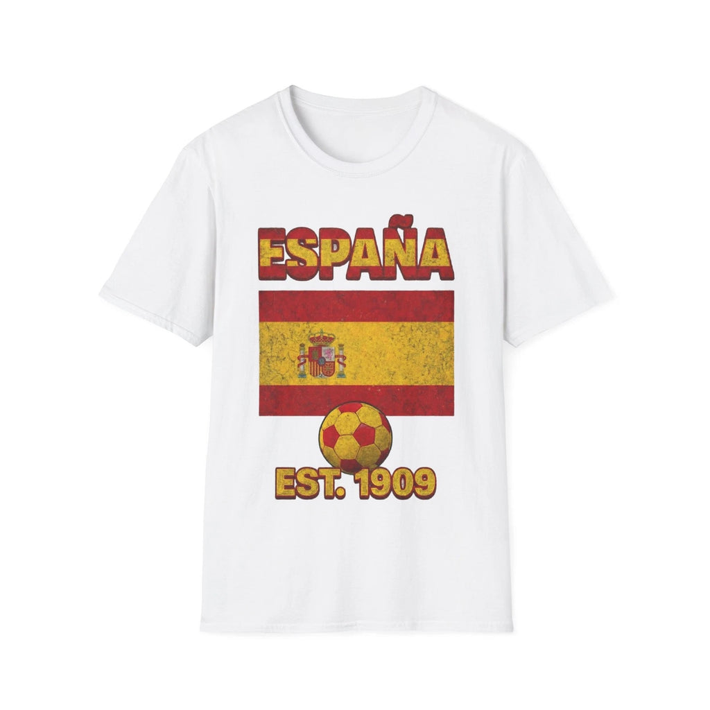 España Spain Flag Futbol Soccer T-Shirt | Nations Heritage Collection | Vintage