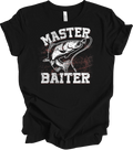 Master Baiter Funny Fishing T-Shirt Rude Joke Angler Dad Gift Vintage Bass Tee
