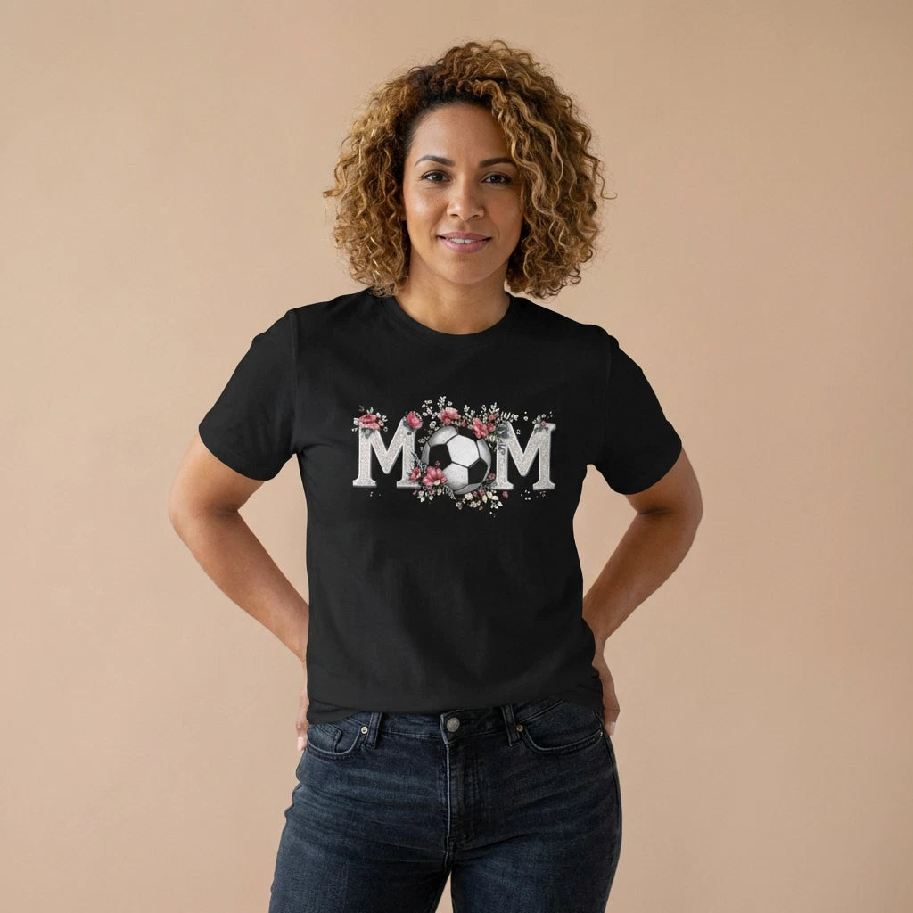 Floral Soccer MOM T-Shirt | Mom Soccer Tee, Mothers Day Gift, Vintage