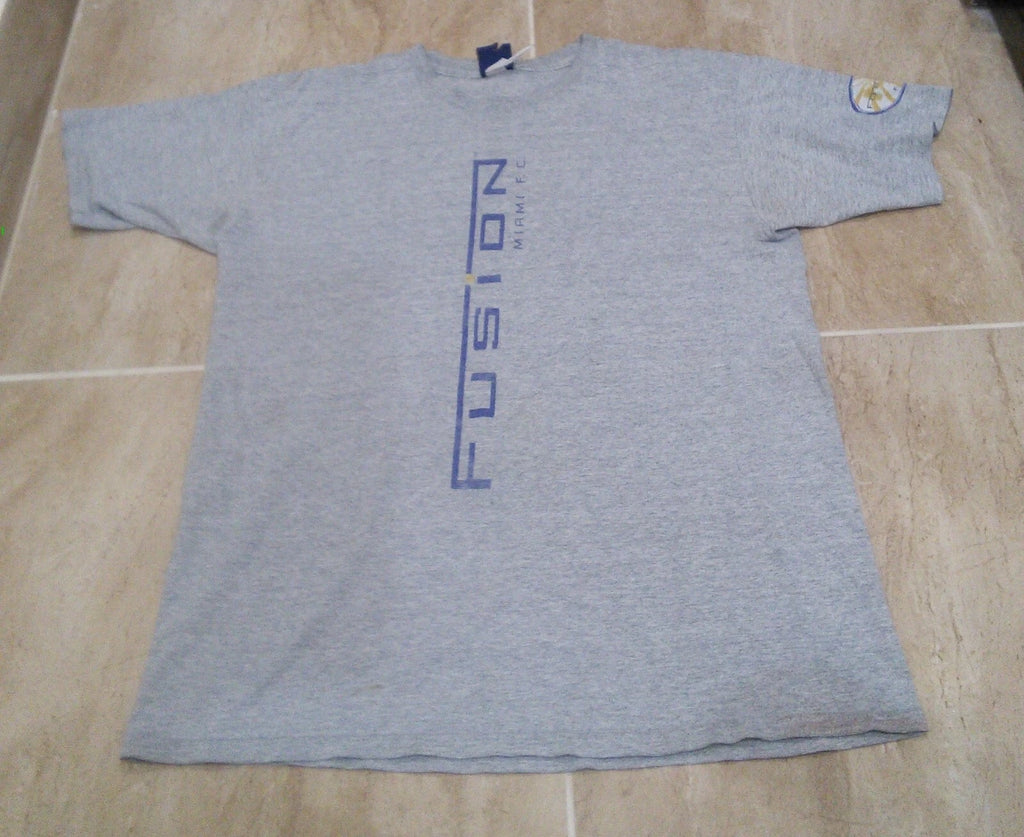Vintage 90s UMBRO x Fusion Inter Miami FC Shirt Messi Soccer Futbol Gray Sz XL