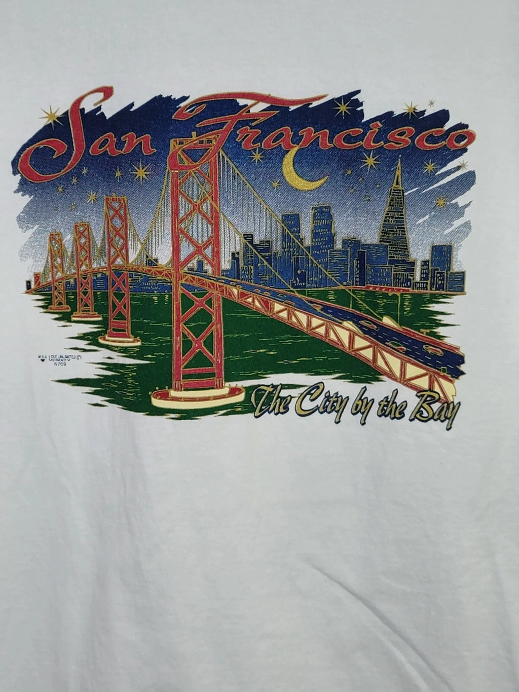 SAN FRANCISCO THE CITY BY THE BAY XL TShirt 1995 MBS Love Unlimited..  (BOX50)