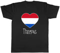 Personalised Love Netherlands Football Fan Mens T-Shirt Tee Gift Top