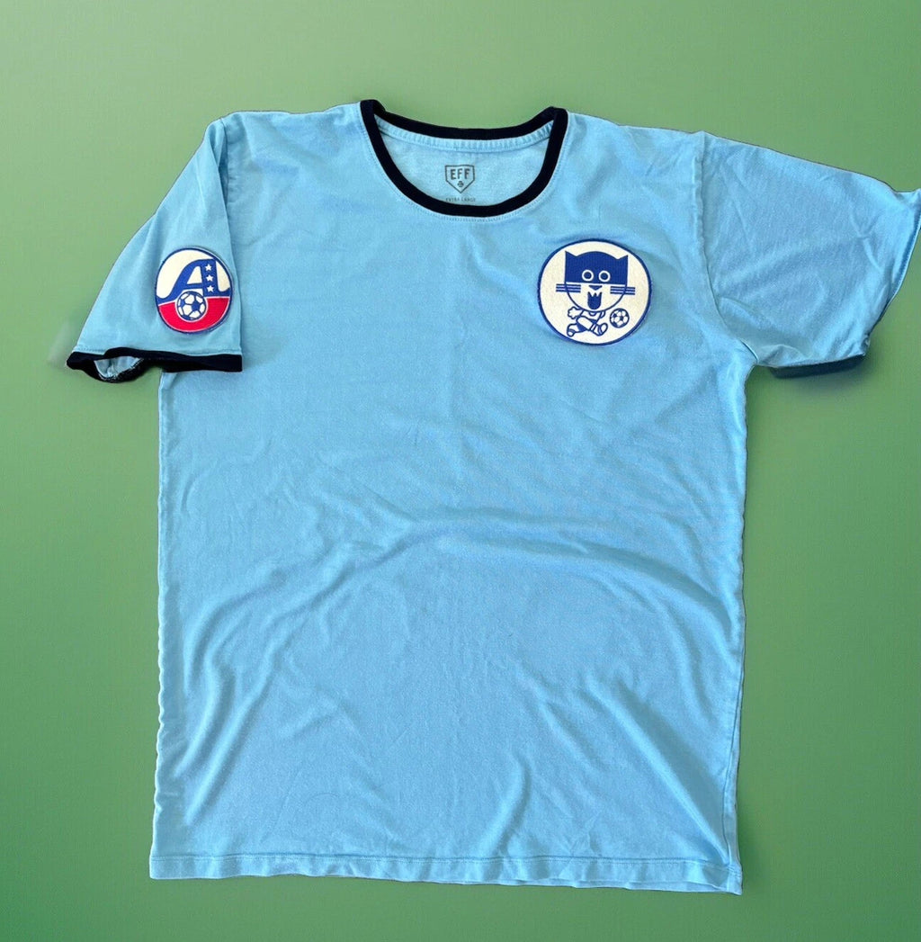 Ebbets Field Flannels EFF Shirt Chicago Cats Soccer Short Sleeve Size XL